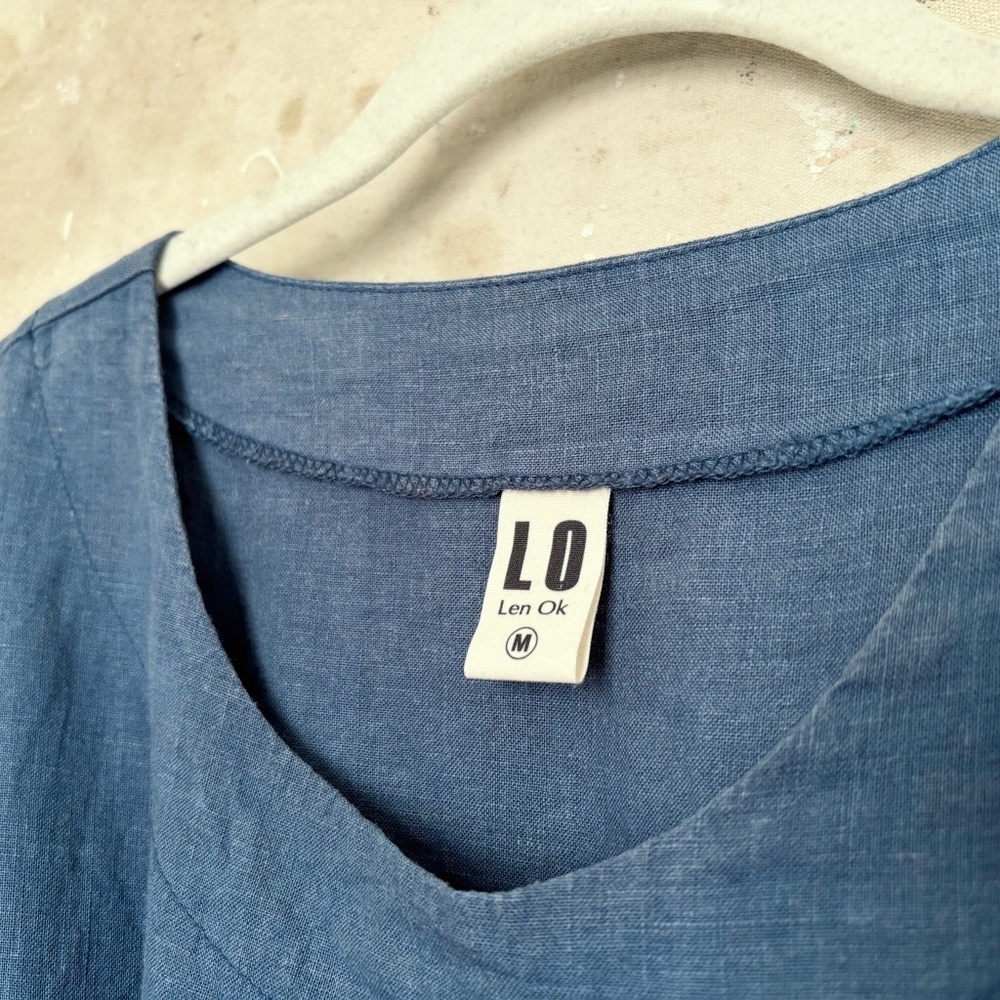 Len.Ok Wrap Around Linen Dress Long - Picture 4 of 6